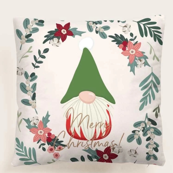 🎯🎯 SALE 🎯🎯 NWT Christmas Gnome Elf Pillow Cover - Picture 1 of 5